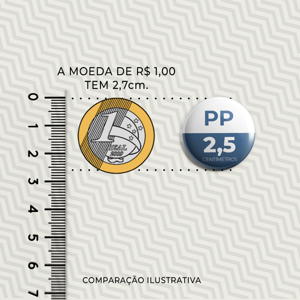 GM Print bótons comparativo boton 25mm