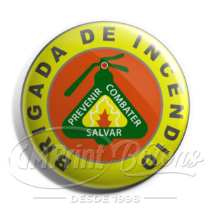 GM Print Bótons - Bóton Brigada de Incêndio mod. 1