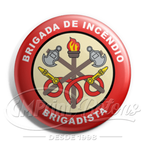 GM Print Bótons - Bóton Brigada de Incêndio mod. 3