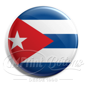 Bóton bandeira de Cuba