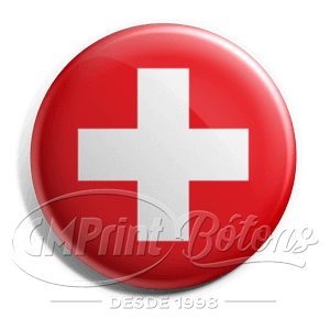 Bóton bandeira da Suiça